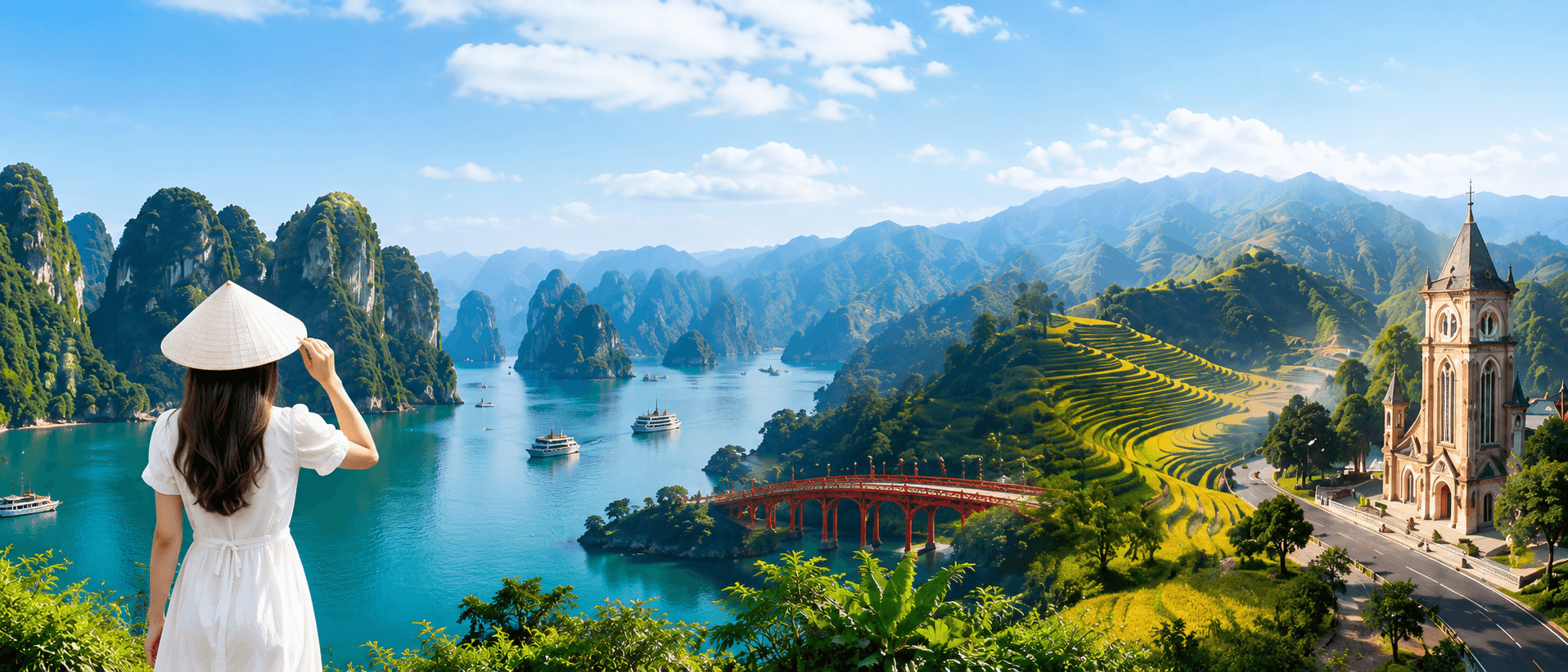 Panorama cảnh quan Việt Nam